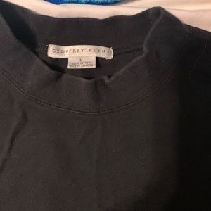 Geoffrey BEENE BLACK T SHIRT 100% cotton MENS LARGE